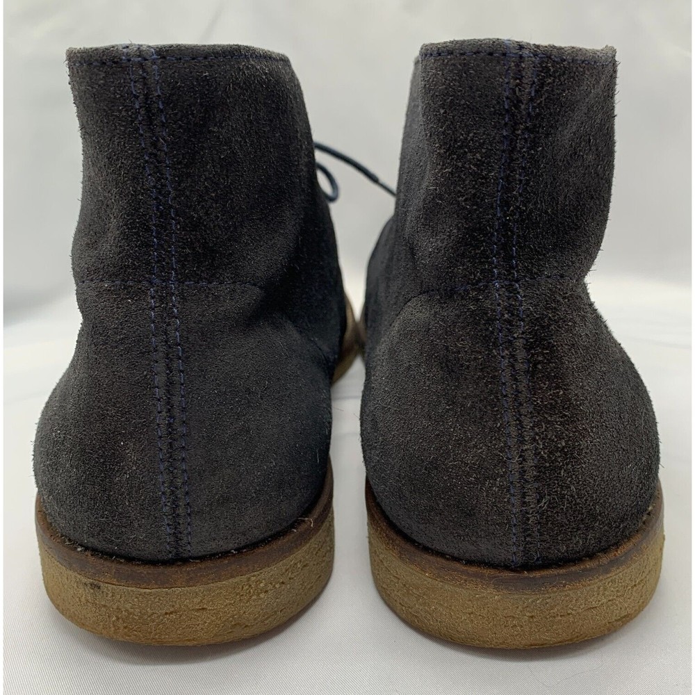 Black Suede Chukka Desert Ankle Boots - Lace Up Booties RN-140398 - Men'… - Picture 5 of 7